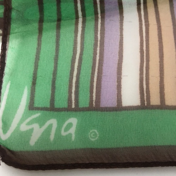 70’s Vera Neumann Sophisticated Chiffon Oblong Scarf. - Picture 4 of 13